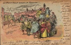 CPA the New Bridge Pennies the Paris Sling