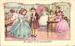 CPA Au palais de la gourmandise Enfants