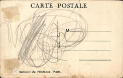 CPA Petite Maman Enfant et berceau Mallet