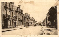 CPA Alencon Avenue de la Gare