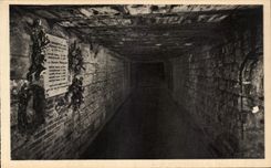 CPA Fort De Douaumont Plates Indicating Place Or Perished 7 Machine gunners Kill By a Shell Of 420 on December 14th 1916