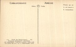 CPA Fort De Douaumont Plates Indicating Place Or Perished 7 Machine gunners Kill By a Shell Of 420 on December 14th 1916