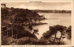CPA Les Bords de la Rance Dinard la Vicomte Au loin Dinard