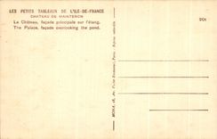 CPA Castle De Maintenon the Castle principal frontage on elang The Palace Fecade overlooking the lays