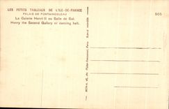 CPA Palate De Fontainebleau the Gallery Henri or Ballroom Henry the Second Gallery gold dance hall hall