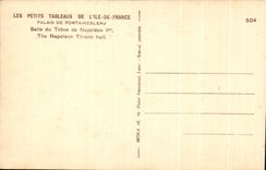 CPA Palate De Fontainebleau Throne room of Napoleon ler The Napoleon Throne hall