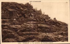 CPA Rotheneuf Vue generale des Rochers sculptes