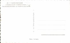 CPA Saint Nectaire Chapiteau de la Resurrection Les Saintes Femmes au Tombeau du Christ