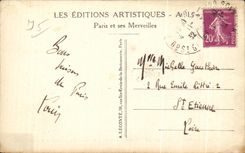 CPA Paris the Public garden Saint Jacques Saint Jacques Garden Lion