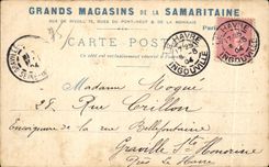 CPA Paris Les Canons Des Invalides Grands Magasins de la Samaritaine