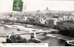 CPA Paris Panorama of the Mountain Sainte Genevieve