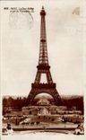CPA Paris the Eiffel Tower taken of Trocadero