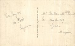 CPA Paris the Eiffel Tower taken of Trocadero