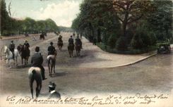 CPA Paris Which occurred of the Bois de Boulogne Horse Horse
