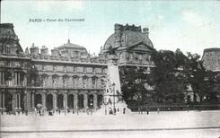 CPA Paris Cour du Carrousel Louvre