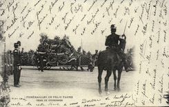 REPRO Funeral Of Felix Faure Tank Of Crowns Militaria Horse Horse