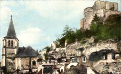 CPA Montrichard L Eglise et le Donjon