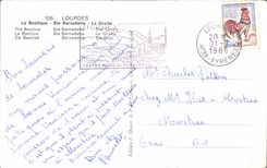 CPA Lourdes La Basilique Ste Bernadette La Grotte