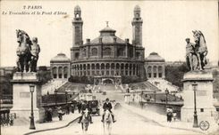 CPA Paris Trocadero and the Bridge Iena