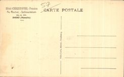 CPA Dabo Hotel Christophe Pension With the Rock Schlossfelsen 664m Alt Dabo