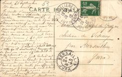 CPA L Auvergne Un Heureux Auvergnat Double Tentation Foklore Costume