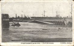 CPA Paris Inonde Pont Mirabeau