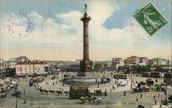 CPA Paris La Colonne de Julliet Place de la Bastille