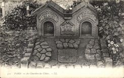 CPA Paris Au Cimetiere des Chiens Black Yet Yet