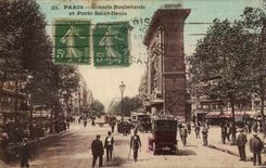 CPA Paris Grands Boulevards et Porte Saint Denis