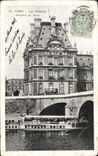 CPA Paris Les Tuilerles Pavillon de Flore Louvre Peniche