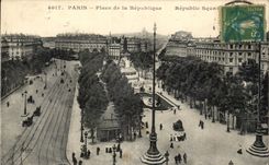 CPA Paris Place de la Republique Republic Sque