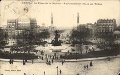 CPA Paris La Place de la Nation Anciennement Place du Trone