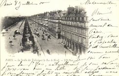 REPRO Paris Le Jardin des Tuileries et la Rue Rivoli