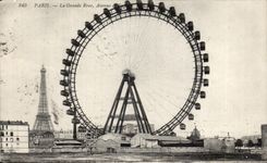 CPA Paris La Grande Roue Avenue Tour Eiffel