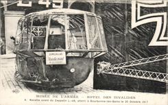 CPA Musee De L Armee Hotel Des Invalides Nacelle avant de zeppelin Bourbonne les Bains 1917 Dirigeable 