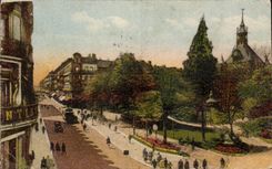 CPA Toulouse Rue d Alsace Lorraine et le square du Capitole