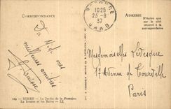 CPA Nimes Le Jardin de la Fontaine La Source et les Bains