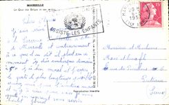 CPA Marseille Le Quai des Belges et ses Jardins