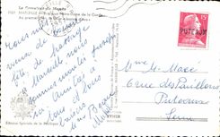 CPA Marseille Basilique Notre Dame de la Garde Au premier plan le Ohar Jeanne d Arc