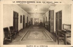 CPA La Confiance Incendie 26 28 Rue Drouot Paris Galerie De La Direction