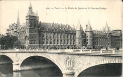 CPA Paris Le Palais de Justice et le Pont au Change