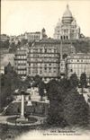 CPA Montmartre Le Sacre Coeur vu du Square d Anvers Paris 