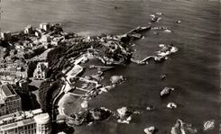 CPA Biarritz Casino Bellevue Port des Pecheurs Rocher de la Vierge