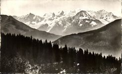 CPA Plateau D Assy La Chaine du Mont Blanc