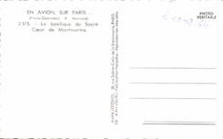 CPSM En Avion Sur Paris La basilique du Sacre Coeur de Monumortre