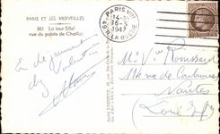 CPA Paris Et Ses Merveilles La Tour Eiffel vue du palaois de Chaillot