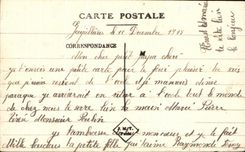 CPA Joll brin de Mimosa Porte bonheur a mon Papa