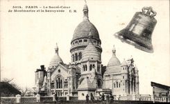 CPA Paris Le Sacre Coeur de Montmartre et la Savoyarde
