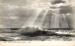 CPA Effet de Soleil apres gros temps