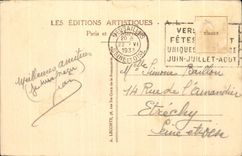 CPA Palais de Versailles Panorama du Chateau et des Jardins Panoramic View of the Castle and the Gardens